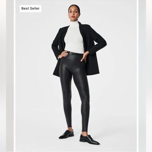 Spanx Faux Leather Leggings in Black